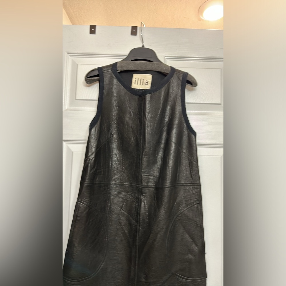 MOVING SALE Mixed material leather dress